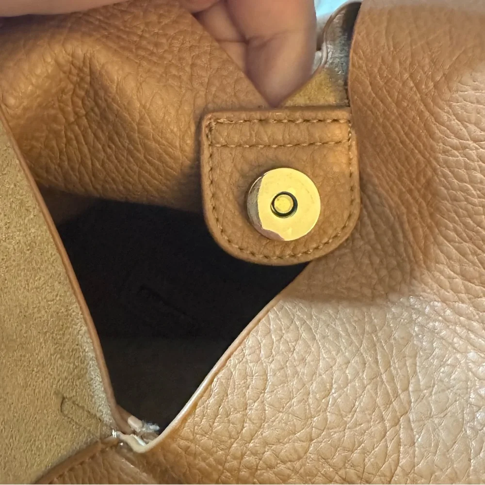 Shiraleah Two-Tone Leather Tote Bag